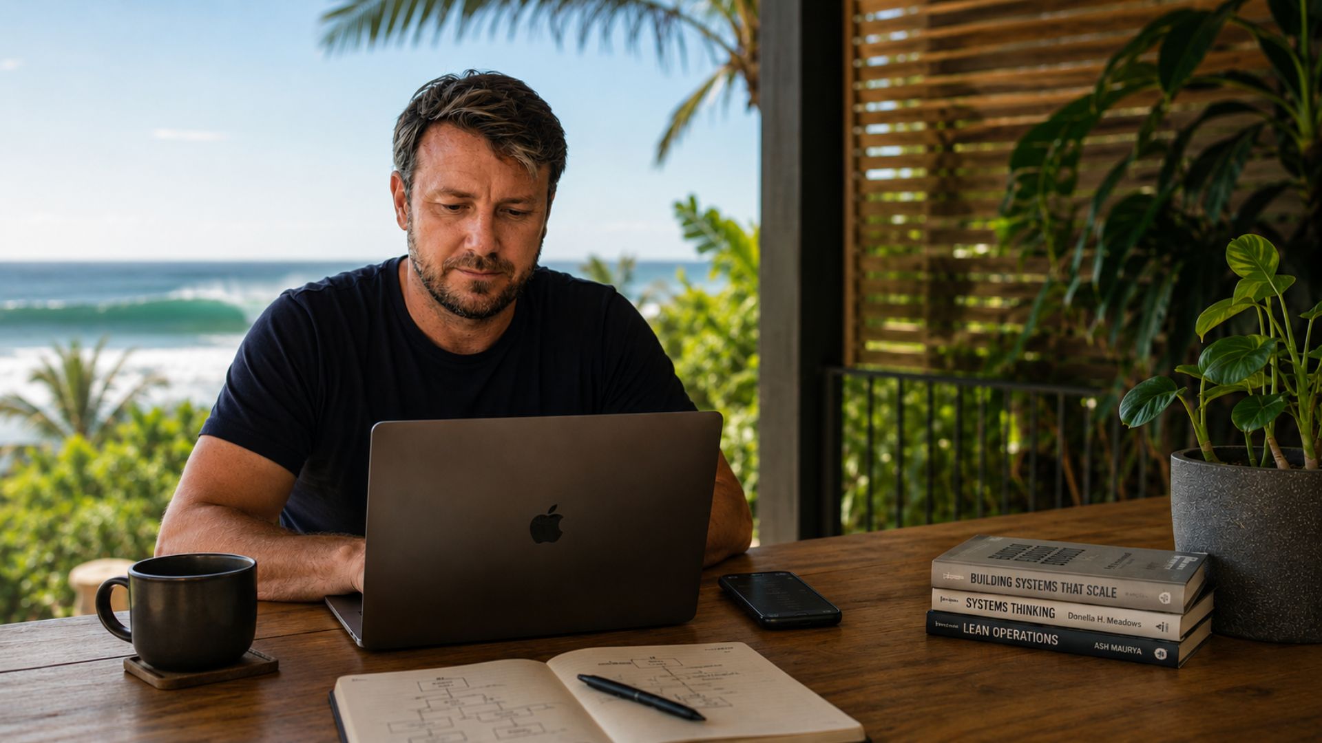 Colin Saunders working on operational systems from Costa Rica